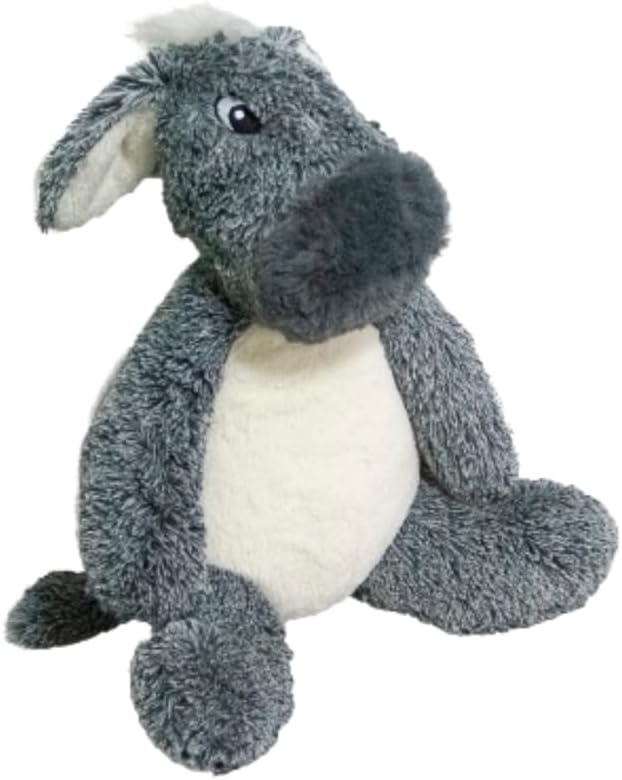 CUDDLY DONKEY Dog Toy – 40cm Super Soft Plush Donkey for Dogs – Built-In Squeaker – Ultra-Cuddly Textures – Gentle & Durable – Ideal Comfort Toy for Puppies and Dogs