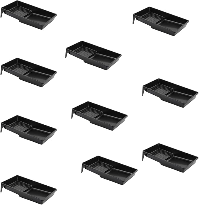4 Inch Professional Plastic Roller Trays Decorators Painting Paint Tray