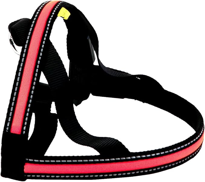 Soft Nylon LED Harness, Large, 80 cm, Orange