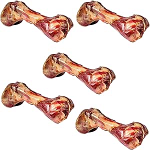 Mediterranean Salt Free Serrano Ham Bone for Dogs Long Lasting Chew Treat Air Dried Dog Bone Slow Roasted Single Ingredient Natural Dog Chew for Aggressive Chewers Medium Large Breed Dogs