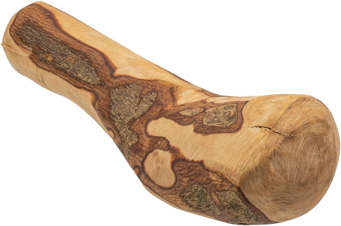 Large Size Premium Olive Wood Dog Chew Long Lasting Durable Natural Wood Treat for Aggressive Chewers Helps Reduce Boredom Supports Strong Jaws Safe and Satisfying Chewing Toy