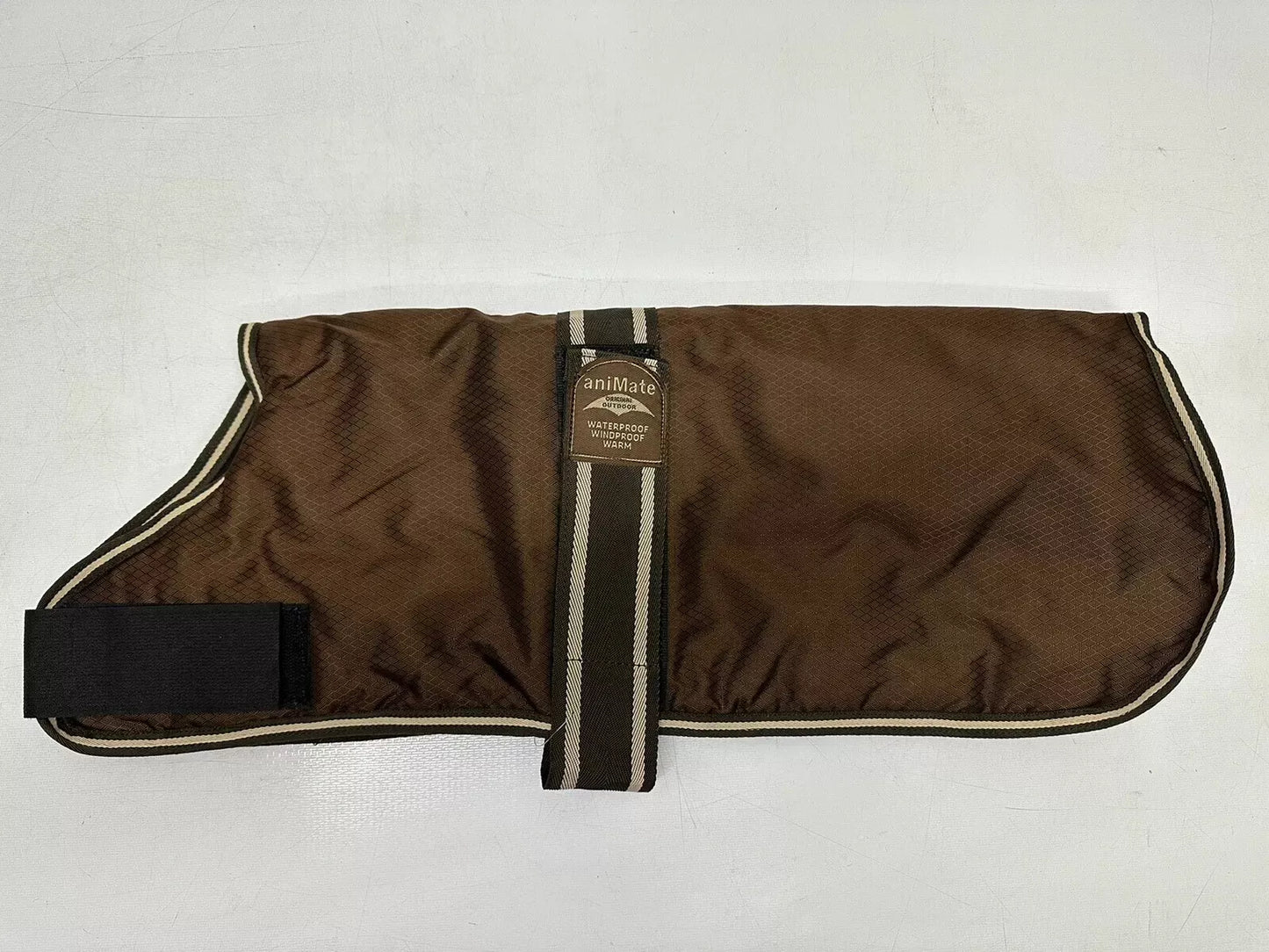 ANIMATE DOG COAT - Waterproof,Windproof, Warm - Brown - 10”