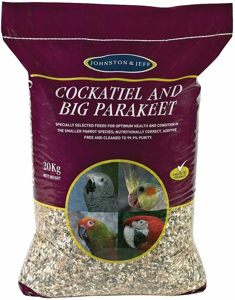 Johnston & Jeff Cockatiel and Big Parakeet Mix