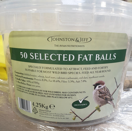 Johnston & Jeff Tub of 50 Selected Fat Balls