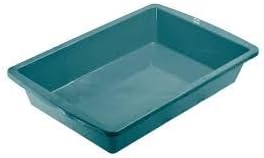 CAT CIRCUS Large Cat Litter Tray –Litter Box Tray for Large Cats & Kittens – Non-Slip, Easy Clean – Multi Cat Friendly-Durable Plastic Pet Toilet-Spacious-colour options available-Turquoise