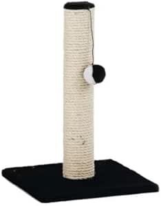 Cat Scratcher Post – 47cm Durable Sisal Claw Tower with Soft Carpet Base – Stable Vertical Post for Healthy Scratching – Sleek Black , Blue , or Grey – Space-Saving Scratch Pole for Kittens