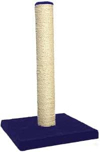 Blue Color Extra Tall Cat Scratcher Post 64cm –Durable Navy Blue Sisal Pole for Indoor Cats –Stable Anti-Tip Base – Encourages Healthy Scratching-Stylish & Functional Design for Kittens & Adult Cats–Single Pack
