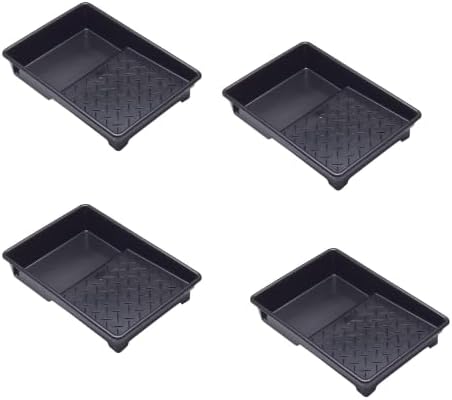7 Inch 100% Recycled Plastic Paint Roller Tray With Textured Anti-Skid Grip, Ideal For Trade & DIY Rollers Up To 7" Wide and All Types Of Paint, Varnish, Woodstain
