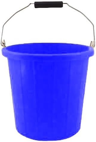 2 Gallon Builders Bucket 10 Litre – Heavy Duty Utility Bucket Mixing Pail with Sturdy Handle – Dual-Scale Markings – Perfect for Outdoor, Construction & Gardening Tasks