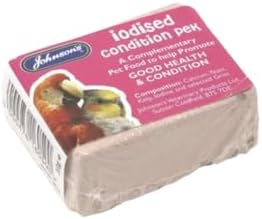 Vet Iodised Condition Pack for Caged Birds – Iodine, Calcium & Seaweed Blend for Gut Balance & Daily Care – For Budgies, Parrots,Finches–Chunk Format