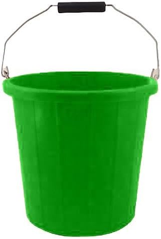 2 Gallon Builders Bucket 10 Litre – Heavy Duty Utility Bucket Mixing Pail with Sturdy Handle – Dual-Scale Markings – Perfect for Outdoor, Construction & Gardening Tasks
