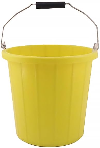 2 Gallon Builders Bucket 10 Litre – Heavy Duty Utility Bucket Mixing Pail with Sturdy Handle – Dual-Scale Markings – Perfect for Outdoor, Construction & Gardening Tasks