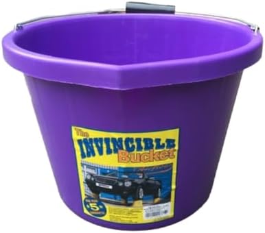 Purple color Airflow Heavy Duty Invincible Builders Bucket–3 Gallon / 15 Litre – Strong Handle & Calibrated Markings – Multi-Purpose Mixing, Gardening, Farm & Construction Use