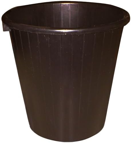 5 Litre Animal Feed Bucket – Lightweight, Durable & Stackable – Polypropylene Build with Cut-Out Rim – Ideal for Feeding, Cleaning & General Utility Use – Black – Perfect for Farm, Stable & Pet Care