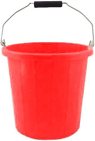 2 Gallon Builders Bucket 10 Litre – Heavy Duty Utility Bucket Mixing Pail with Sturdy Handle – Dual-Scale Markings – Perfect for Outdoor, Construction & Gardening Tasks