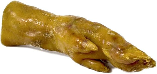 Mediterranean Natural Pigs Trotter Dog Chew Treat Long Lasting Natural Treat for Large Medium Dogs Premium Protein Source Raw-hide Free Dog Chew for Aggressive Chewers Natural Pork Snack