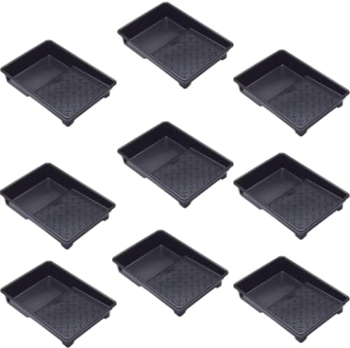 10 Inch 100% Recycled Plastic Paint Roller Tray With Textured Anti-Skid Grip, Ideal For Trade & DIY Rollers Up To 10" Wide and All Types Of Paint, Varnish, Woodstain