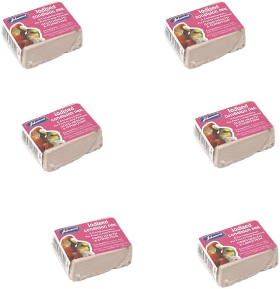 Vet Iodised Condition Pack for Caged Birds – Iodine, Calcium & Seaweed Blend for Gut Balance & Daily Care – For Budgies, Parrots,Finches–Chunk Format