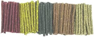 Dog Treats Munchy Rolls 5" Assorted Colour 100 Pack
