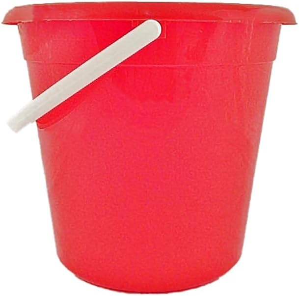 10 Litre Polypropylene Standard Plastic Bucket – Heavy-Duty Domestic Utility Bucket with Handle – Durable, Lightweight & Multipurpose for Home, Cleaning, Gardening & More