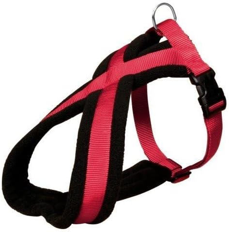 Trixie Premium Harness with Fleece Padding, Red, M–L: 50–90 cm/25 mm