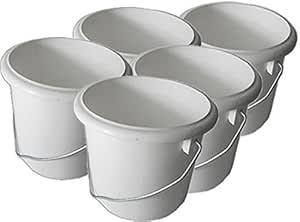 5 x 1 Litre Plastic Paint Kettles