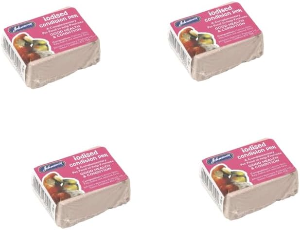 Vet Iodised Condition Pack for Caged Birds – Iodine, Calcium & Seaweed Blend for Gut Balance & Daily Care – For Budgies, Parrots,Finches–Chunk Format
