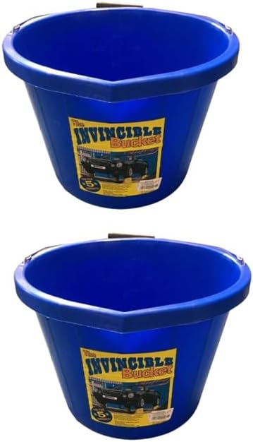 Blue Color Airflow Heavy Duty Invincible Builders Bucket – 3 Gallon/15 Liter – Strong Handle & Calibrated Markings – Multi-Purpose Mixing, Gardening, Farm & Construction Use