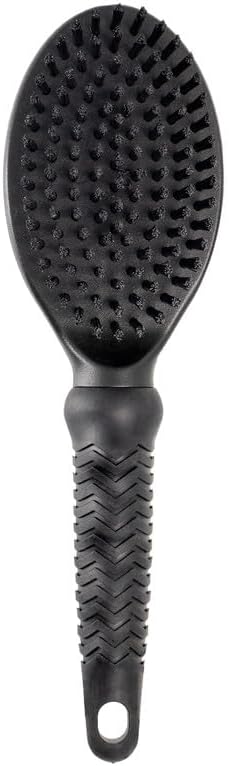 SOTNOS SINGLE SIDED BRISTLE BRUSH – Gentle Grooming Tool for Dogs & Cats – Detangles, Smooths & Reduces Shedding – Soft Bristles for Sensitive Skin – Black