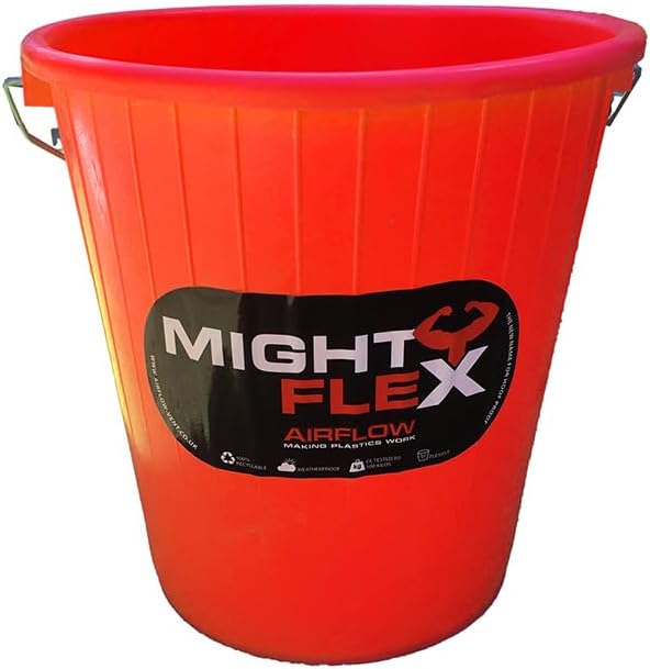 5L Mightyflex Calf Feeding Bucket – Heavy Duty Multi-Purpose Plastic Farm Tub – Reusable, Compact & Easy to Carry – For Livestock Feeding, Mixing, Gardening & More – Multiple Colours