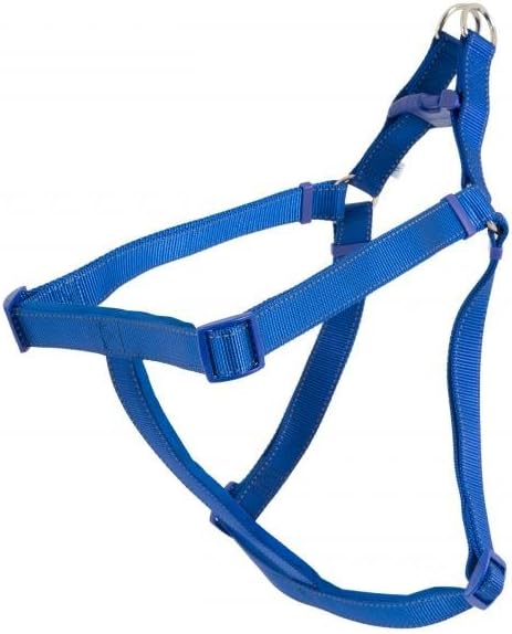 Blue Color Ancol Padded Nylon Dog Harness with Reflective Stitching - Blue Comfort Walking Accessory for Dogs Puppies - XL Size 88-120 cm