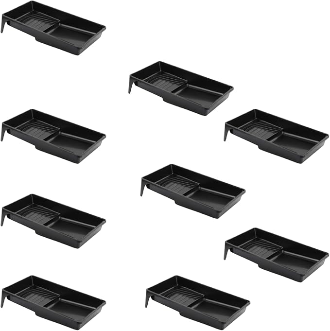 4 Inch Professional Plastic Roller Trays Decorators Painting Paint Tray
