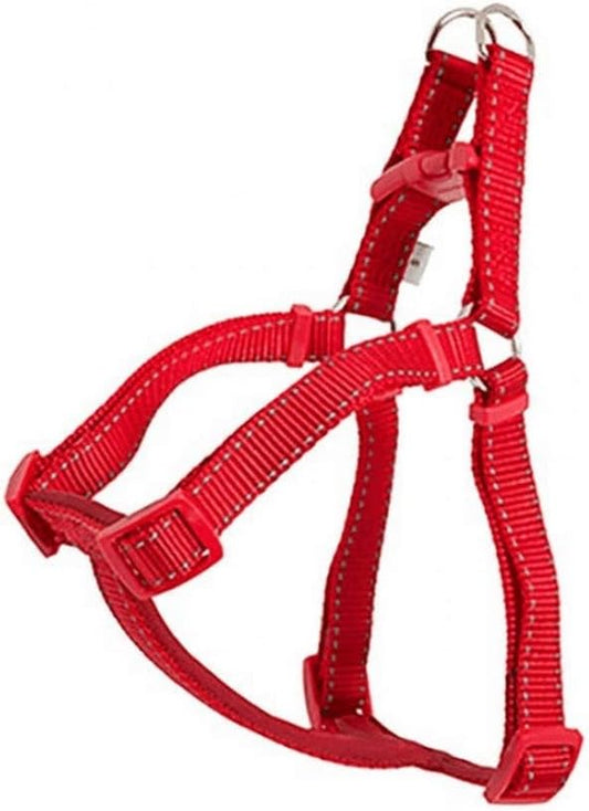 Red Color Ancol Padded Nylon Dog Harness with Reflective Stitching - Red Comfort Walking Accessory for Dogs Puppies - XL Size 88-120 cm