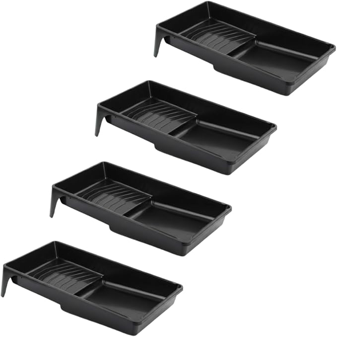 4 Inch Professional Plastic Roller Trays Decorators Painting Paint Tray