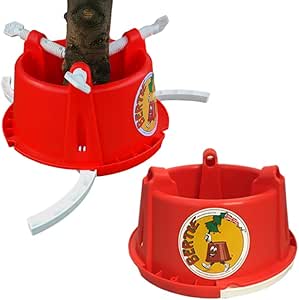 Bertie British-Made Christmas Tree Stand – Adjustable Legs, 4.5L Water Capacity, Fits 4ft–9ft Trees (Up to 15cm Trunk) – Heavy Duty & Stylish – Santa, Elf, Jack Frost Posh Suit