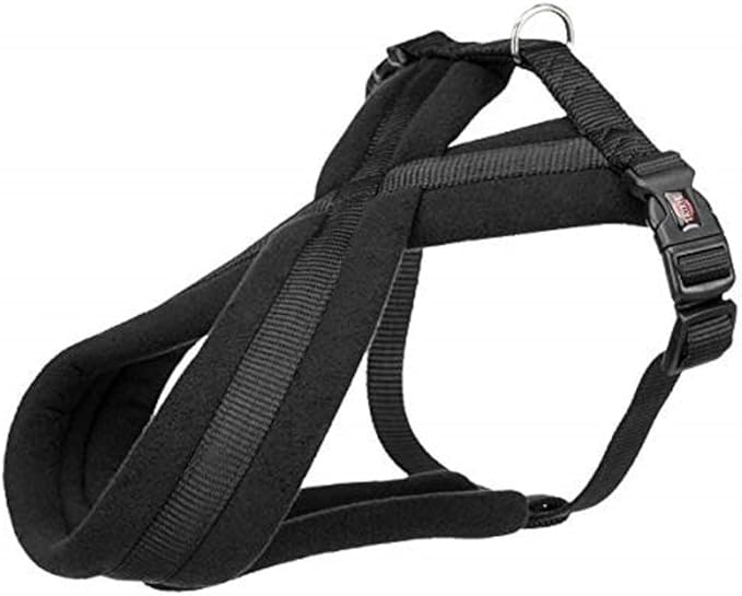 Trixie Premium Harness with Fleece Padding, Black, M–L: 50–90 cm/25 mm