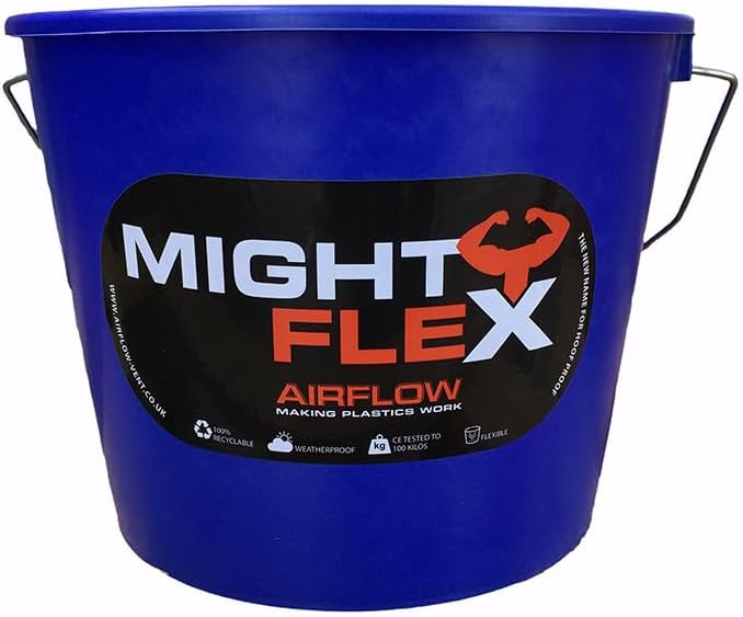 Mightyflex Mini Calf Bucket 2.5 Litre – Heavy Duty, Durable & Reusable – Gripper Handle – For Livestock Feeding, Gardening, Mixing, Cleaning