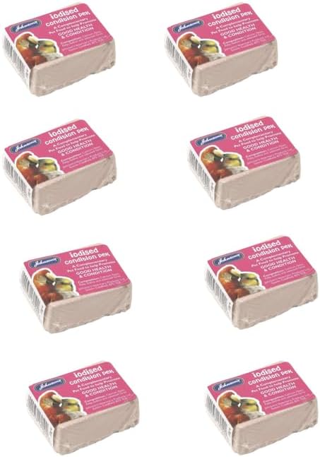 Vet Iodised Condition Pack for Caged Birds – Iodine, Calcium & Seaweed Blend for Gut Balance & Daily Care – For Budgies, Parrots,Finches–Chunk Format