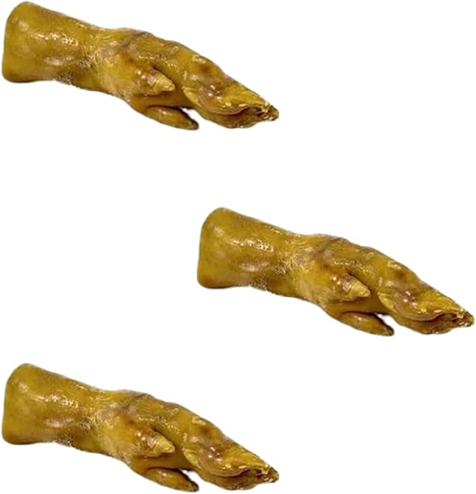 Mediterranean Natural Pigs Trotter Dog Chew Treat Long Lasting Natural Treat for Large Medium Dogs Premium Protein Source Raw-hide Free Dog Chew for Aggressive Chewers Natural Pork Snack