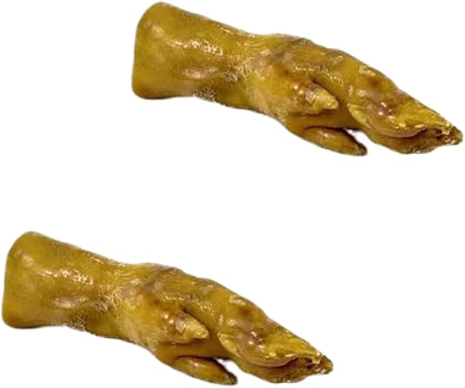 Mediterranean Natural Pigs Trotter Dog Chew Treat Long Lasting Natural Treat for Large Medium Dogs Premium Protein Source Raw-hide Free Dog Chew for Aggressive Chewers Natural Pork Snack