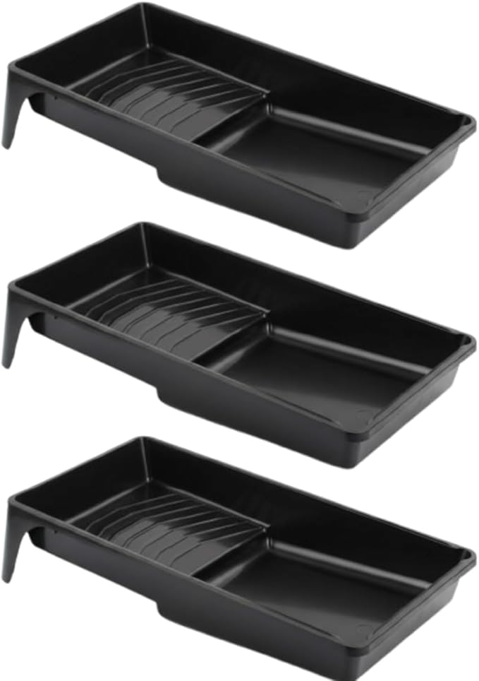 4 Inch Professional Plastic Roller Trays Decorators Painting Paint Tray