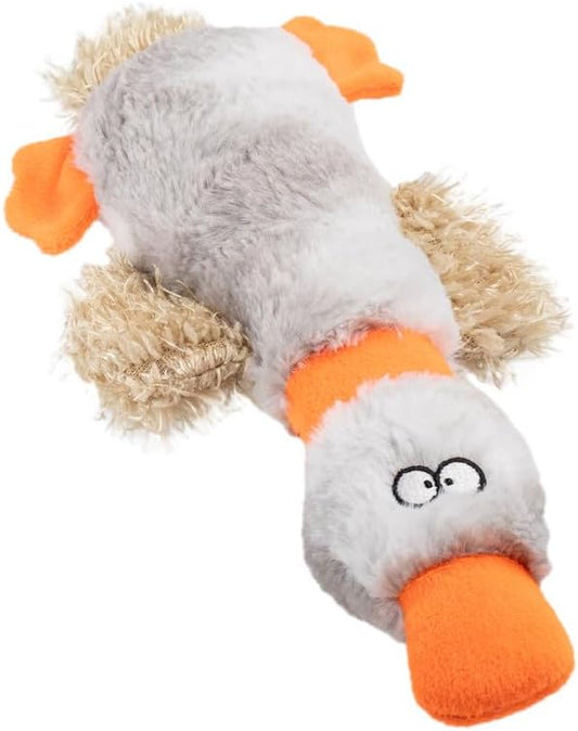 Zero Waste Duck Dog Toy – Multi-Colored Plush Companion with Squeaker – Soft & Durable – Ideal for Small to Medium Dogs