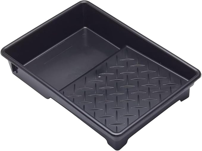 10 Inch 100% Recycled Plastic Paint Roller Tray With Textured Anti-Skid Grip, Ideal For Trade & DIY Rollers Up To 10" Wide and All Types Of Paint, Varnish, Woodstain