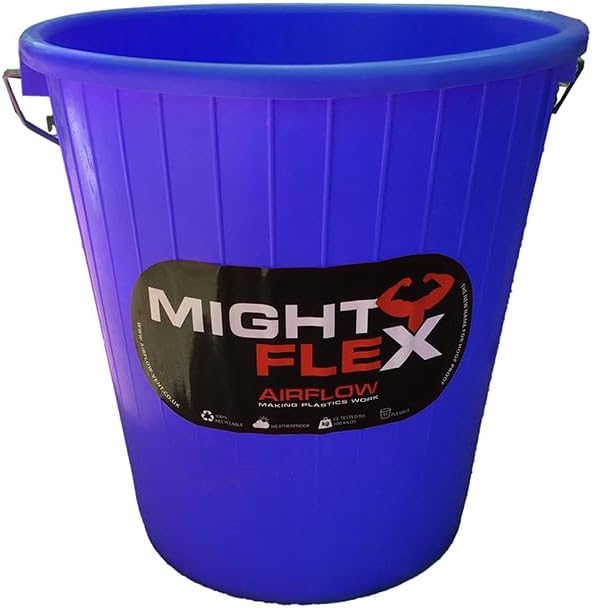 5L Mightyflex Calf Feeding Bucket – Heavy Duty Multi-Purpose Plastic Farm Tub – Reusable, Compact & Easy to Carry – For Livestock Feeding, Mixing, Gardening & More – Multiple Colours