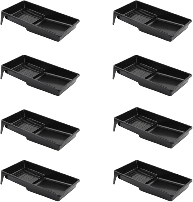 4 Inch Professional Plastic Roller Trays Decorators Painting Paint Tray