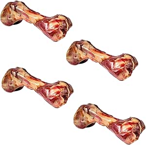 Mediterranean Salt Free Serrano Ham Bone for Dogs Long Lasting Chew Treat Air Dried Dog Bone Slow Roasted Single Ingredient Natural Dog Chew for Aggressive Chewers Medium Large Breed Dogs