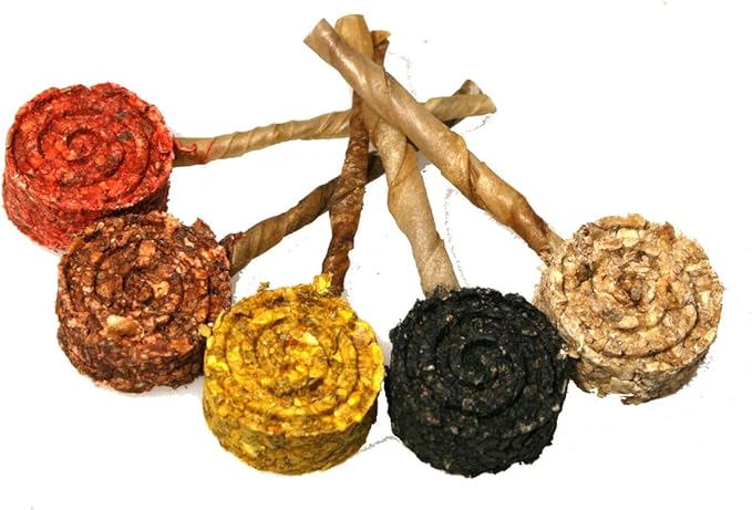 MUNCHY LOLLIPOPS – 1.5" Edible Chew Stick for Dogs – Protein-Rich Treat Promotes Dental Health & Chewing – Ideal for Small & Medium Breeds – Long-Lasting Snack – Natural Rawhide – Single Pack
