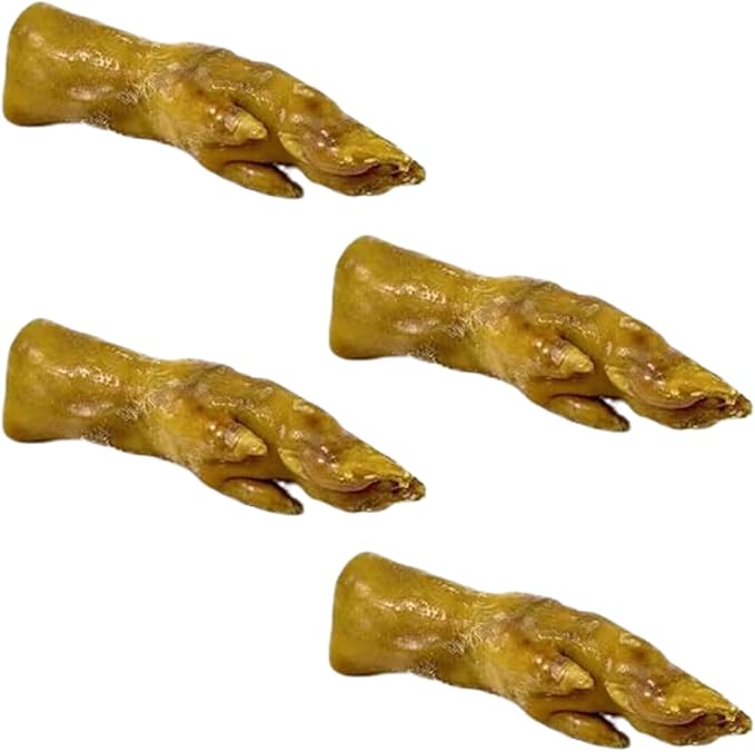 Mediterranean Natural Pigs Trotter Dog Chew Treat Long Lasting Natural Treat for Large Medium Dogs Premium Protein Source Raw-hide Free Dog Chew for Aggressive Chewers Natural Pork Snack