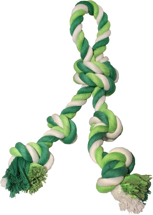 Durable Cotton Rope Knot Dog Toys with Multiple Knots – Chew-Resistant, Safe & Interactive Tug Toys – Great for Tug-of-War, Fetch & Chewing – Ideal for Aggressive Chewers, Active Dogs & Teething Relief