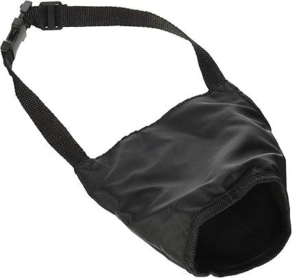 TRIXIE Muzzle loop for dogs - 35 cm basket circumference - 9 cm basket length - e.g. for visits to the vet or train journeys - infinitely adjustable neck strap - snap fastener - 1925